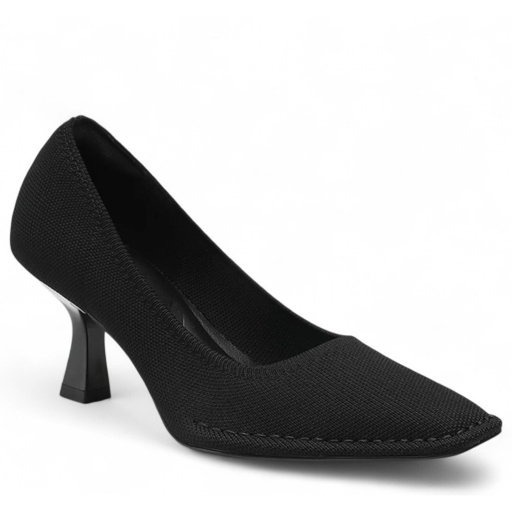 Cosy Island‎ CommuteEase Black Square Toe Pumps Size 7.5 ☆